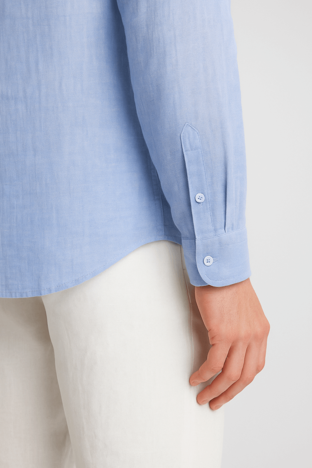 Monaco Leinenhemd – Hellblau
